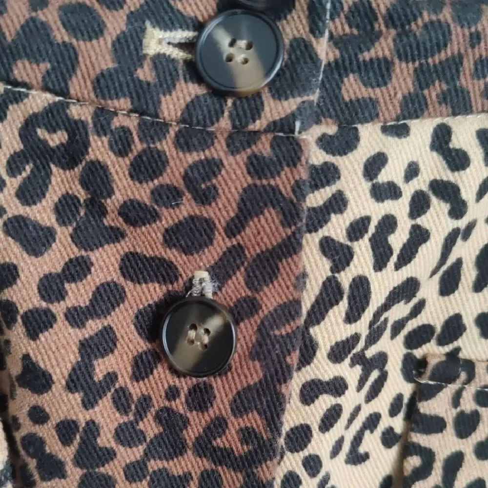New Anthropologie Animal Print Midi Skirt